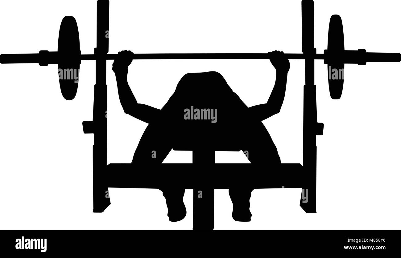 Barbell Bench Press Black And White Stock Photos Images Alamy