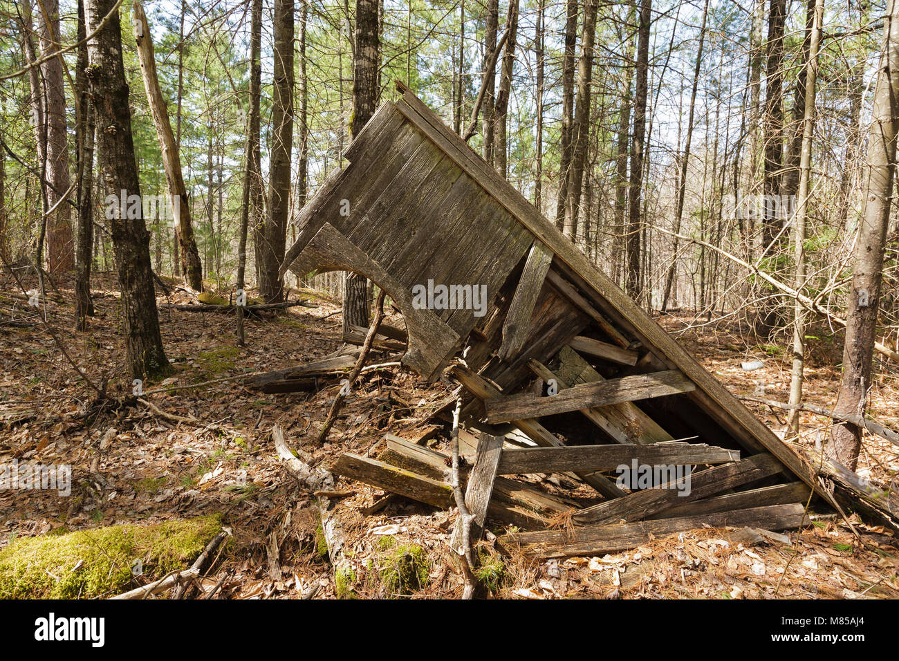Building at the abandoned Redstone Granite quarry in Conway, New Hampshire USA Stock Photo Alamy
