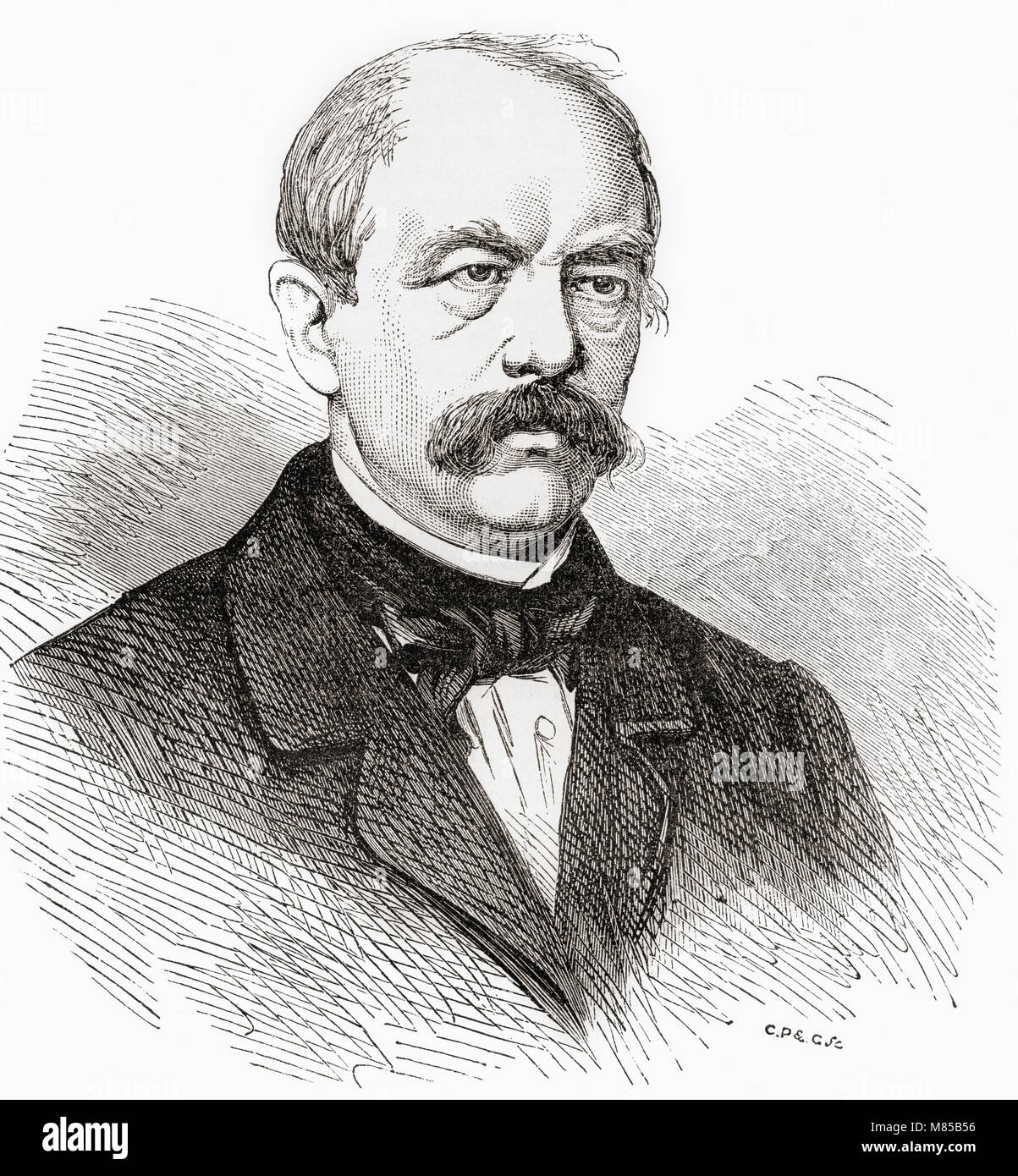 Otto Eduard Leopold Prince Of Bismarck Duke Of Lauenburg 1815 18 Aka Otto Von Bismarck Conservative Prussian Statesman And Chancellor Of The German Empire From Ward And Lock S Illustrated History Of The