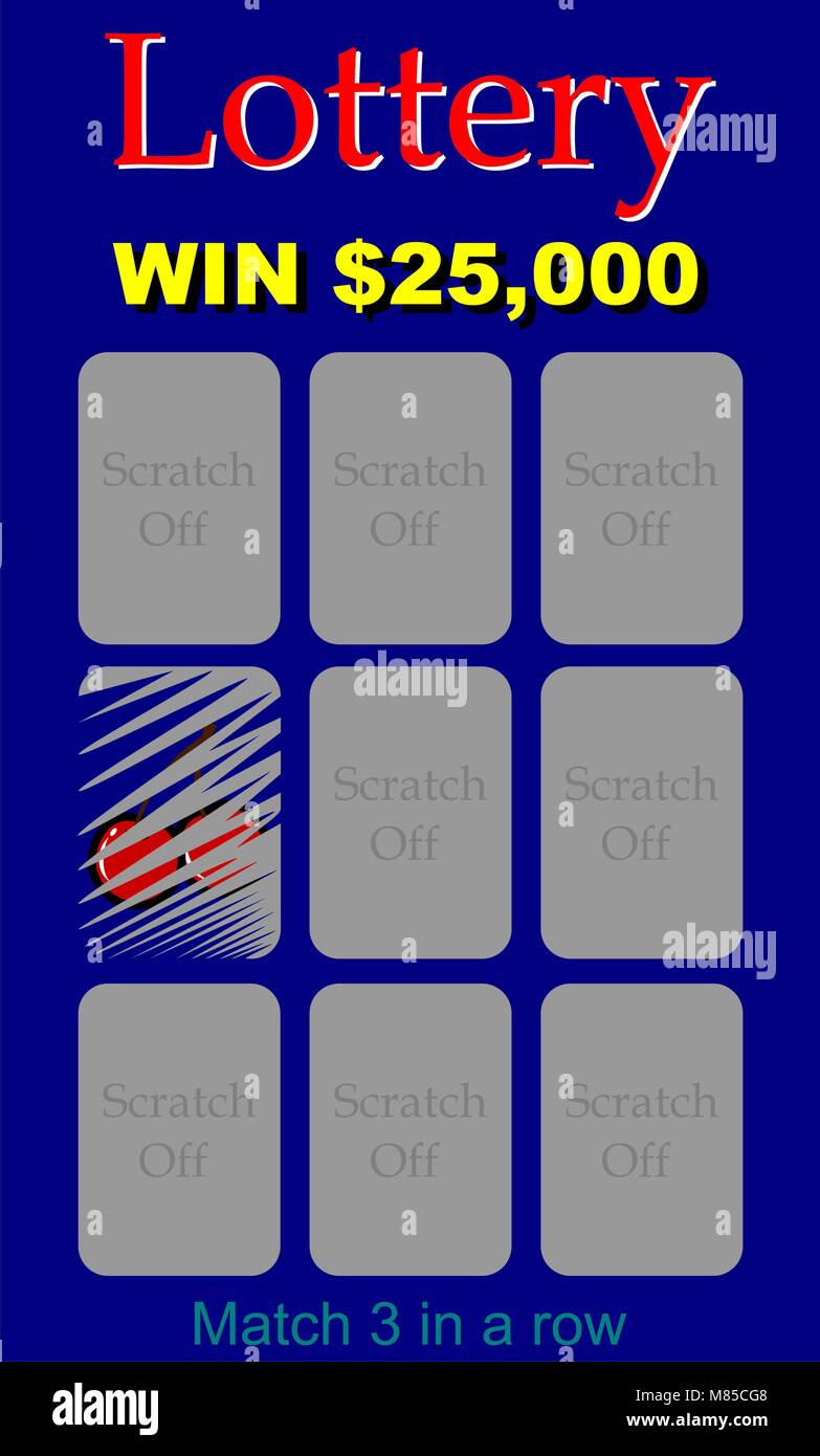 A scratch off lottery ticket Stock Vector Image & Art Alamy