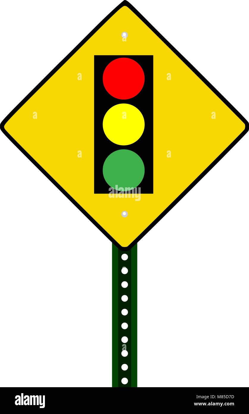 Traffic light sign against white background Stock Vector Image & Art ...