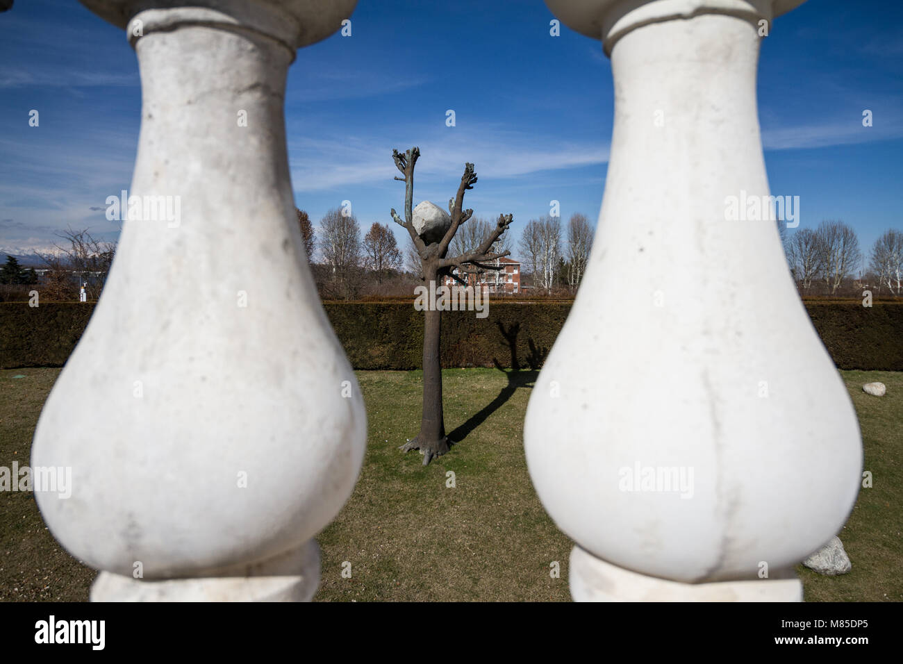 Royal gardens. Reggia di Venaria Reale. Italy Stock Photo