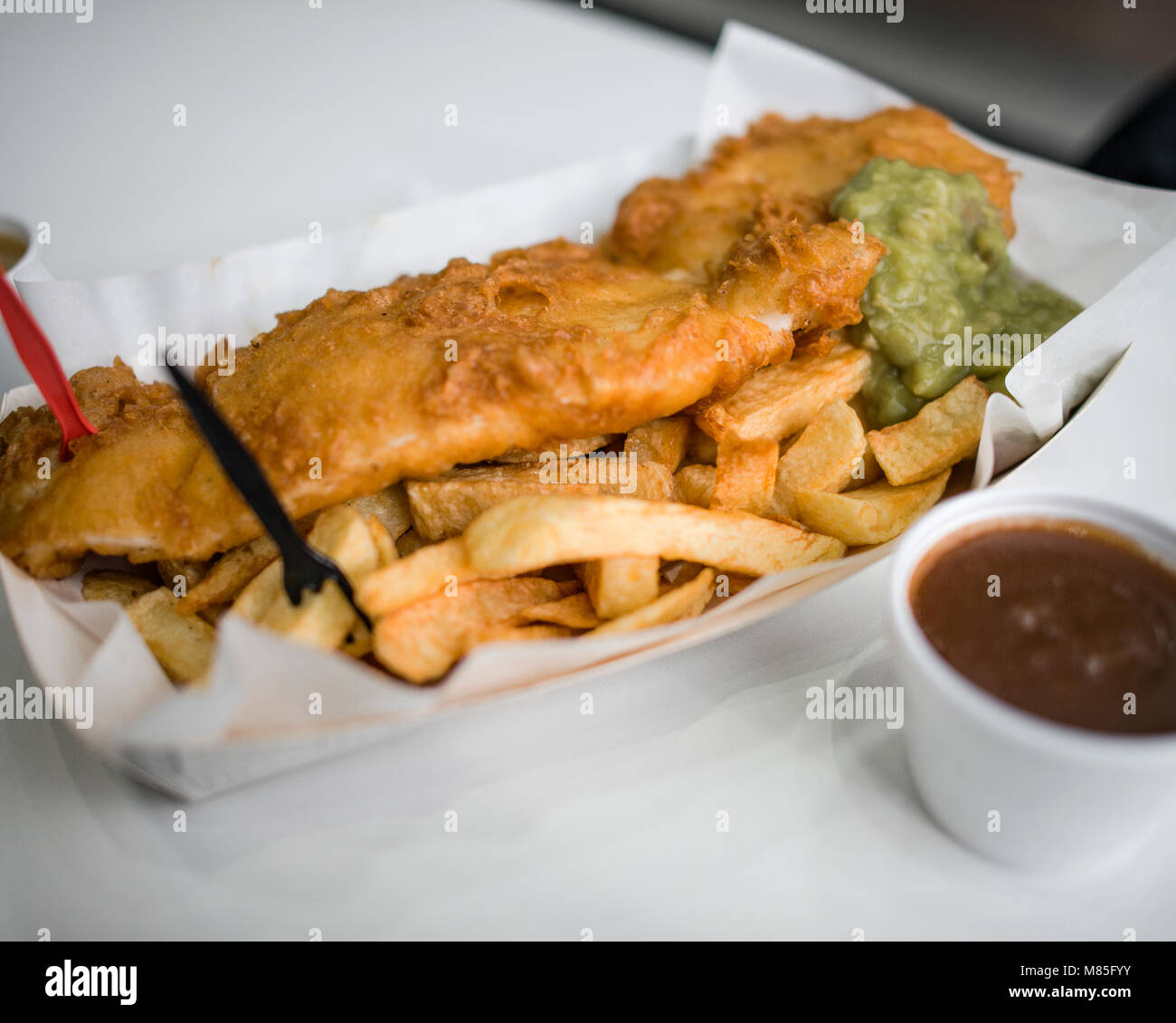 Salt and vinegar fish and chip shop hires stock photography and images