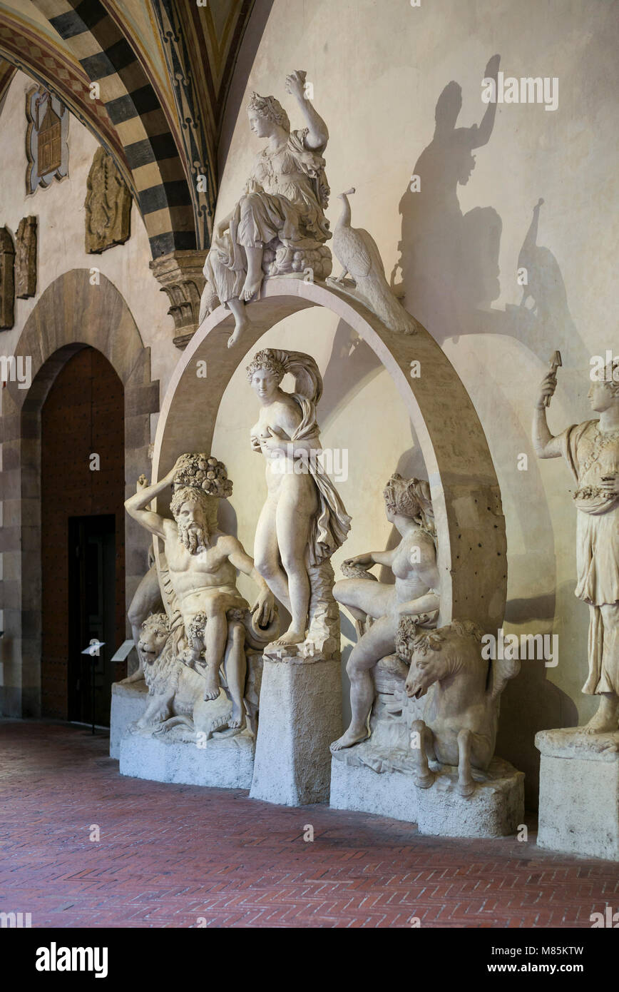 Florence. Italy. Fountain for the Sala Grande, 1556-1561, by Bartolomeo Ammannati (1511-1592), Museo Nazionale del Bargello. Bargello National Museum Stock Photo