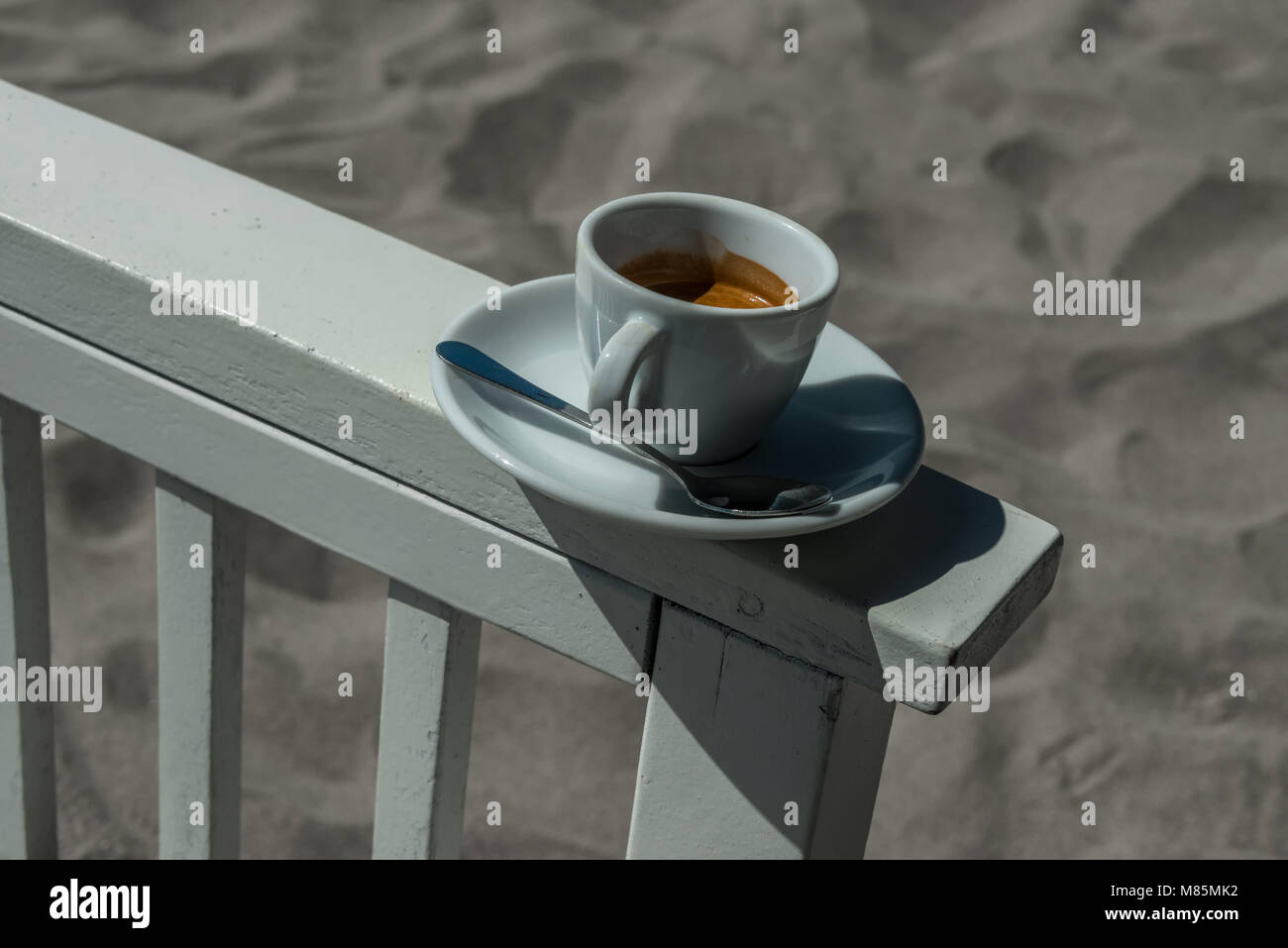 Stillleben am Strand - Strand Café Stock Photo