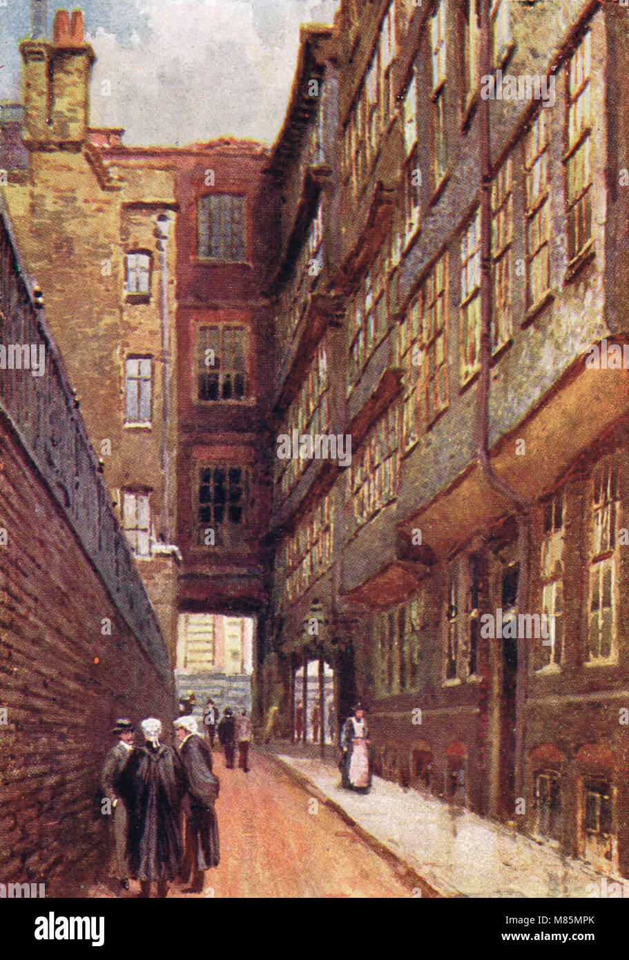 Middle Temple Lane, London, England, circa 1905 Stock Photo