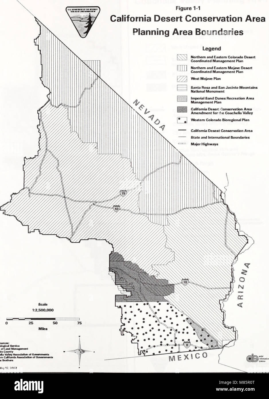 Draft California desert conservation area plan amendment for the Coachella Valley, Draft Santa Rosa and San Jacinto Mountains Trails management plan, and Draft environmental impact statement. (2002) (21003596241) Stock Photo
