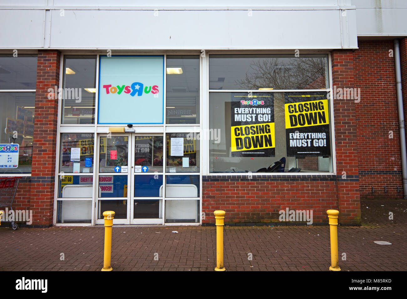 Liverpool, UK. 14th March 2018. Toys R Us store in Paisley Street