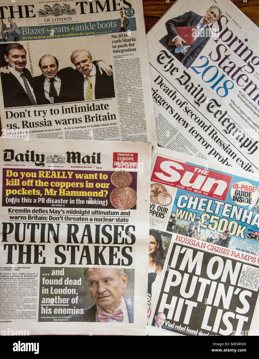 Daily Mail The Telegraph High Resolution Stock Photography And Images Alamy