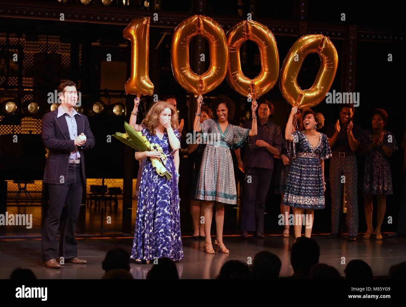 New York, NY, USA. 14th Mar, 2018. Chilina Kennedy Photo Call for Chilina Kennedy Celebrates 1000th Show in BEAUTIFUL - THE CAROLE KING MUSICAL, Stephen Sondheim Theatre, New York, NY March 14, 2018. Credit: Derek Storm/Everett Collection/Alamy Live News Stock Photo