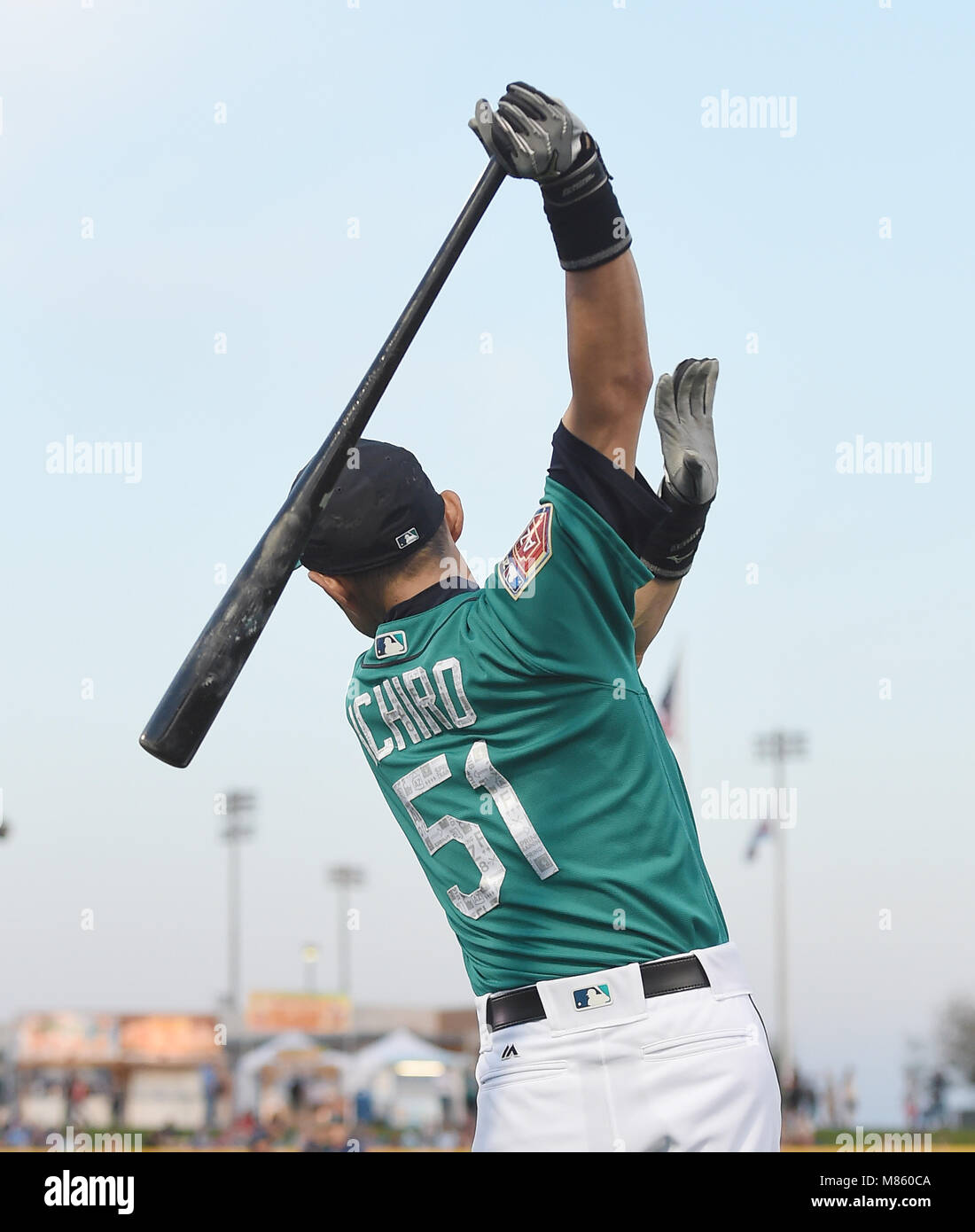 Ichiro Rookie Spring Training Ichiro Suzuki of the Seattle Mariners before the MLB Major League ...