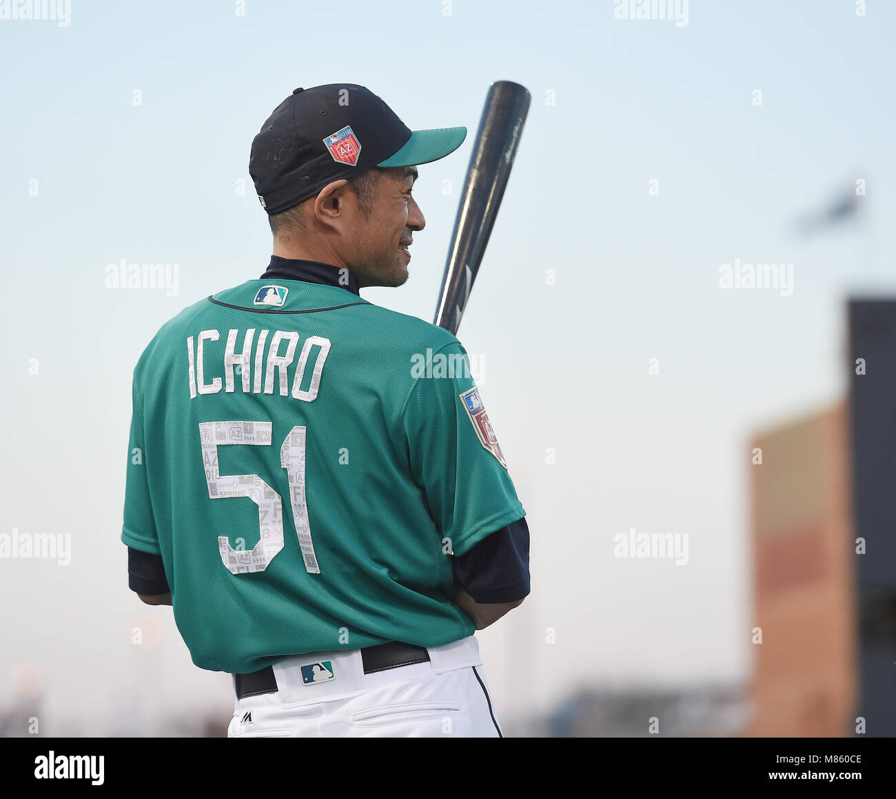 Ichiro Rookie Spring Training Ichiro Suzuki of the Seattle Mariners before the MLB Major League ...