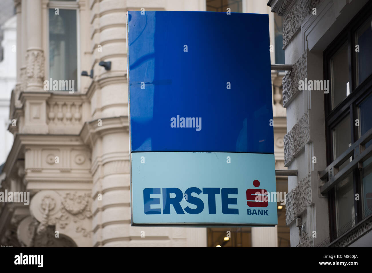 Vienna, Austria. 14th Mar, 2018. Erste bank logo seen in Vienna. Credit: Omar Marques/SOPA Images/ZUMA Wire/Alamy Live News Stock Photo