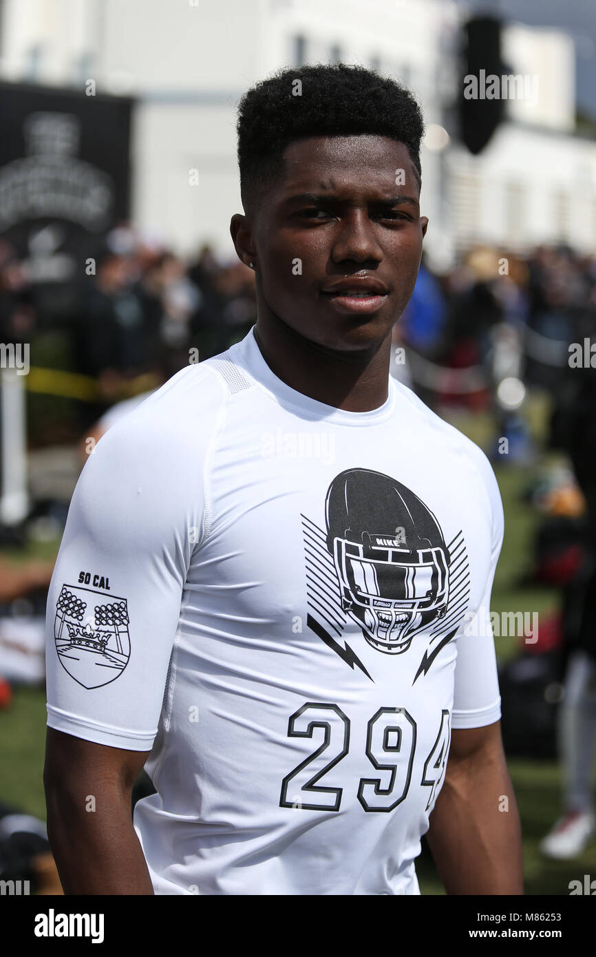 DL Oaks Christian Kayvon Thibodeaux #242 at the Nike Football The