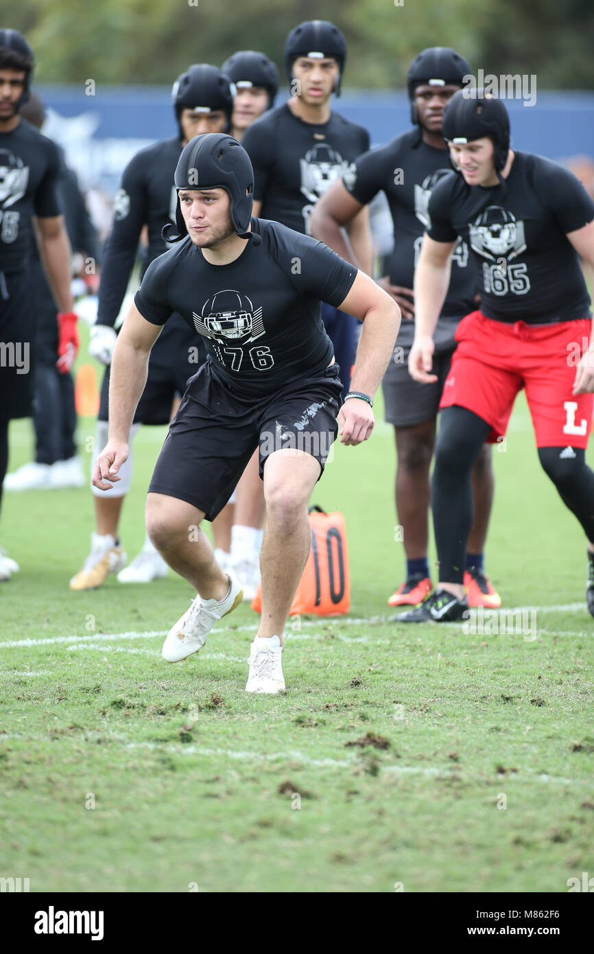 LB Liberty (nv) Kyle Beaudry #176 at the Nike Football The Opening Regional  Los Angeles on March 11, 2018 at Chargers Practice Facility. Photo by  Jevone Moore Stock Photo - Alamy