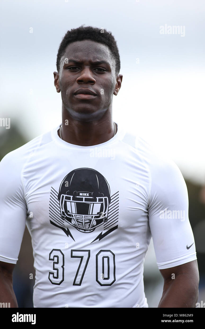 RB Narbonne JoJuan Collins at the Nike Football The Opening Regional Los  Angeles on March 11, 2018 at Chargers Practice Facility. Photo by Jevone  Moore Stock Photo - Alamy