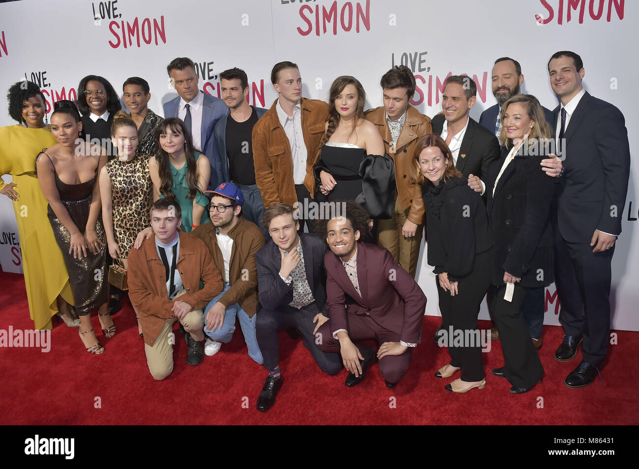 Los Angeles, California. 13th Mar, 2018. Cast attending the 'Love, Simon' special screening at Westfield Century City on March 13, 2018 in Los Angeles, California. | Verwendung weltweit/picture alliance Credit: dpa/Alamy Live News Stock Photo