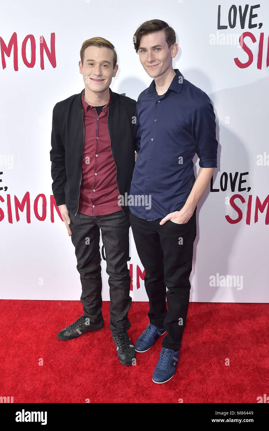 Los Angeles, California. 13th Mar, 2018. Tyler Henry and Clint Godwin