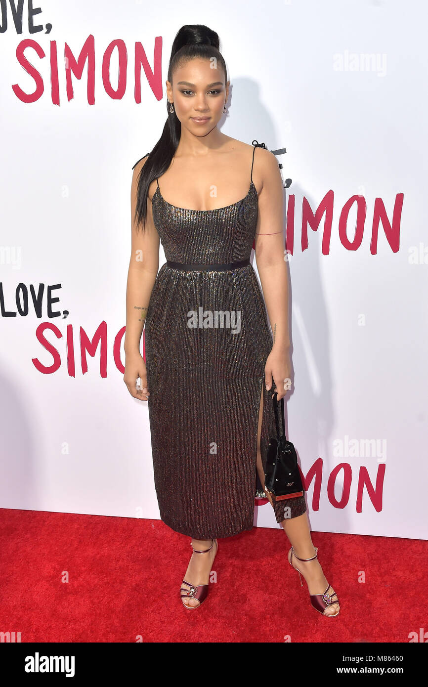 Los Angeles, California. 13th Mar, 2018. Alexandra Shipp attending the 'Love, Simon' special screening at Westfield Century City on March 13, 2018 in Los Angeles, California. | Verwendung weltweit/picture alliance Credit: dpa/Alamy Live News Stock Photo