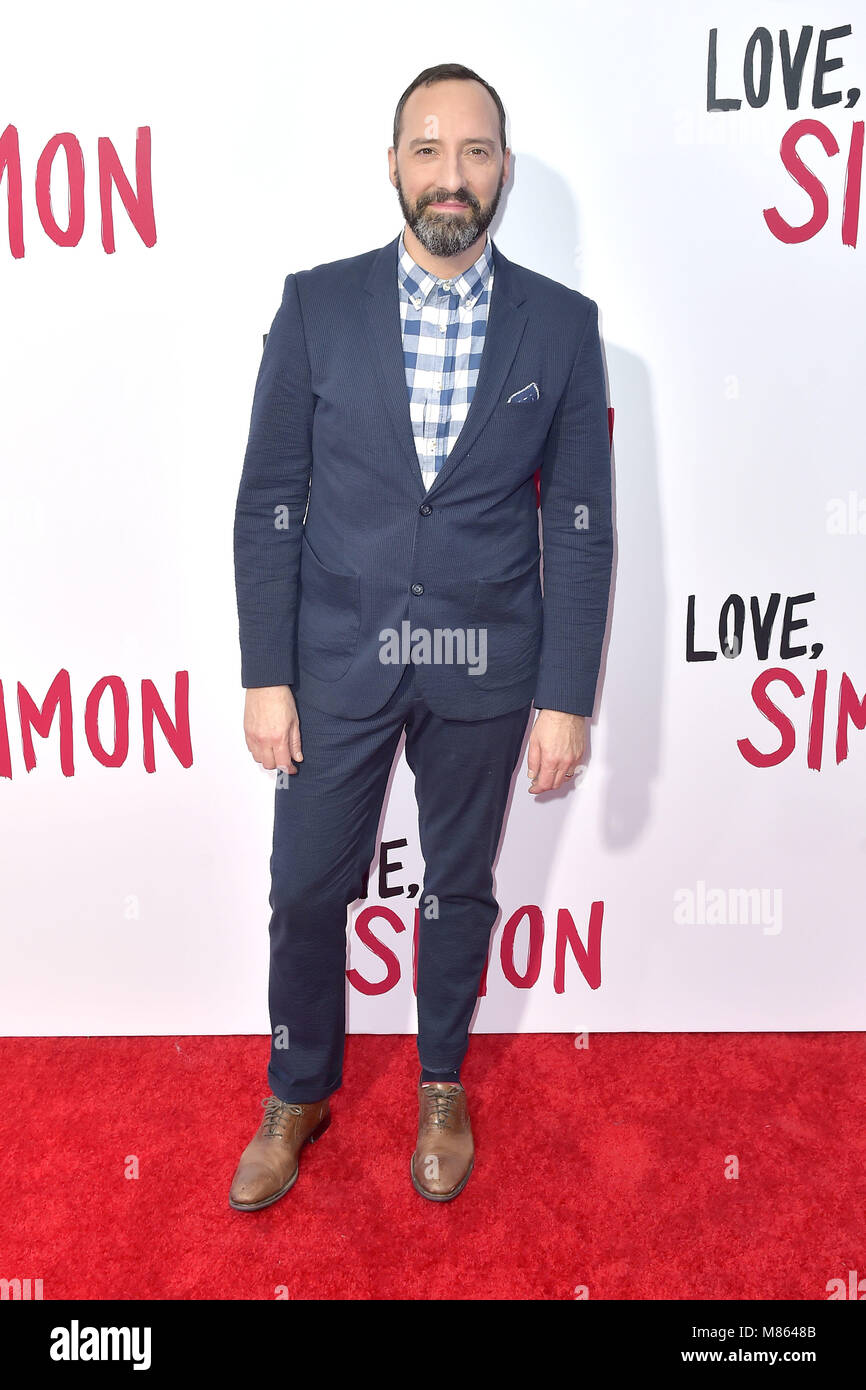 Los Angeles, California. 13th Mar, 2018. Tony Hale attending the 'Love, Simon' special screening at Westfield Century City on March 13, 2018 in Los Angeles, California. | Verwendung weltweit/picture alliance Credit: dpa/Alamy Live News Stock Photo