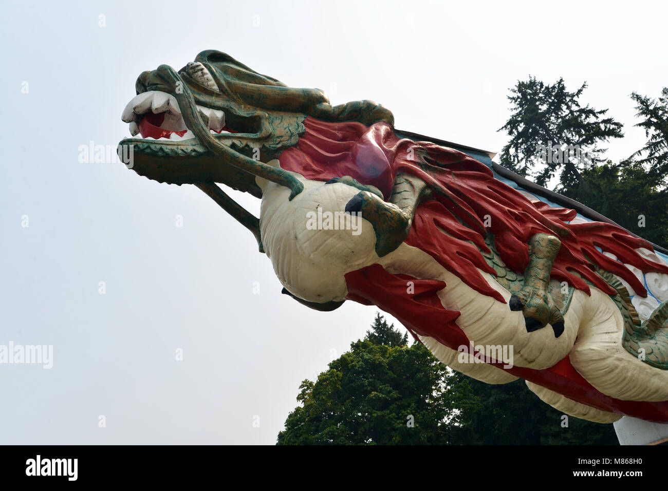 Totem pole Stanley Park, Vancouver, Canada Stock Photo