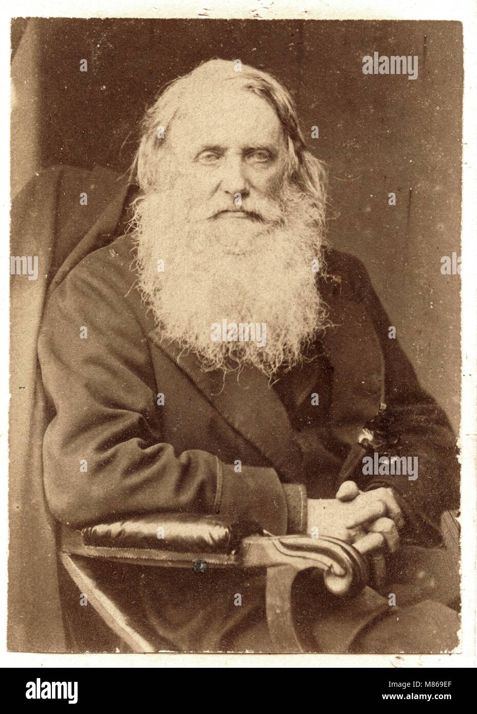 Sir Henry Taylor, 1863, by Oscar Rejlander Stock Photo