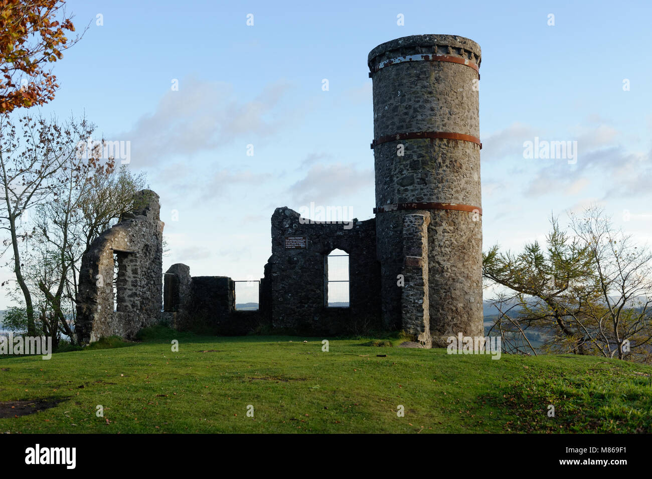 The tower on Kinnoull Hill, Perth Scotland Stock Photo Alamy