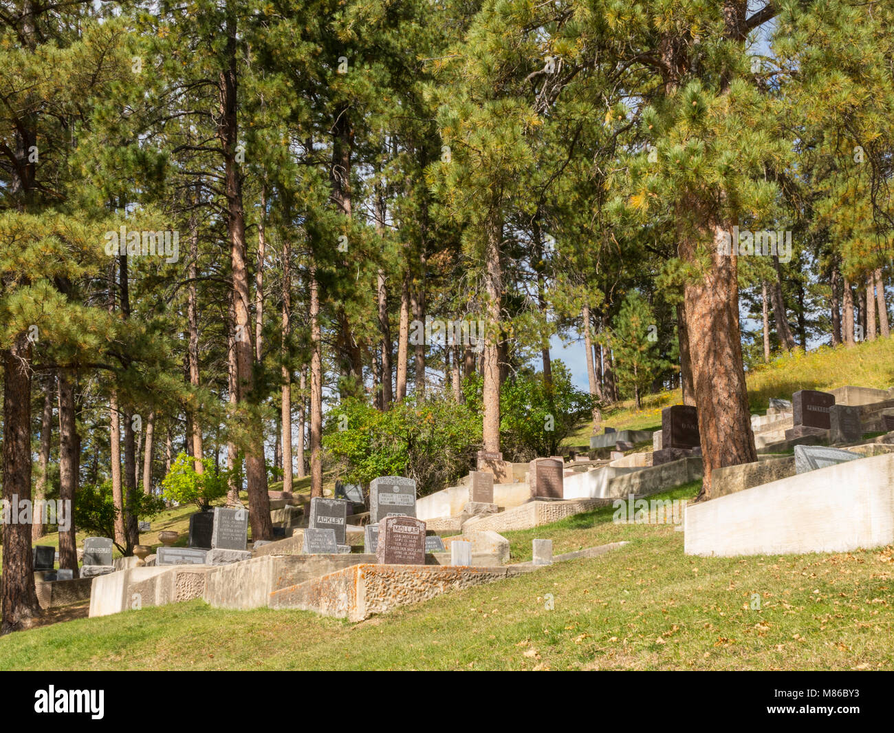 Mount Moriah Cemetery in Deadwood, South Dakota, USA Stock Photo Alamy