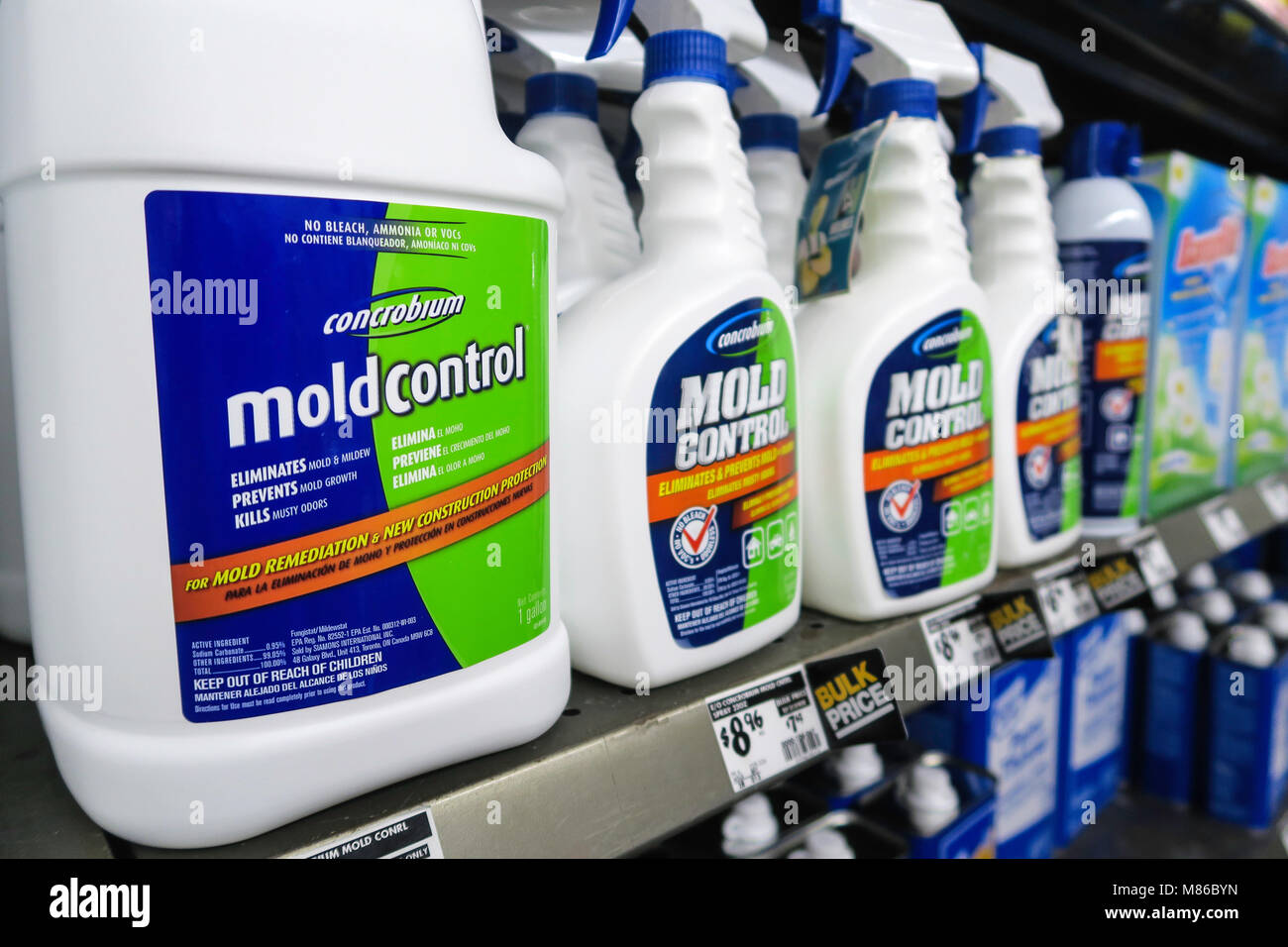 Home Depot Cleaning Products Store Display, NYC Stock Photo Alamy