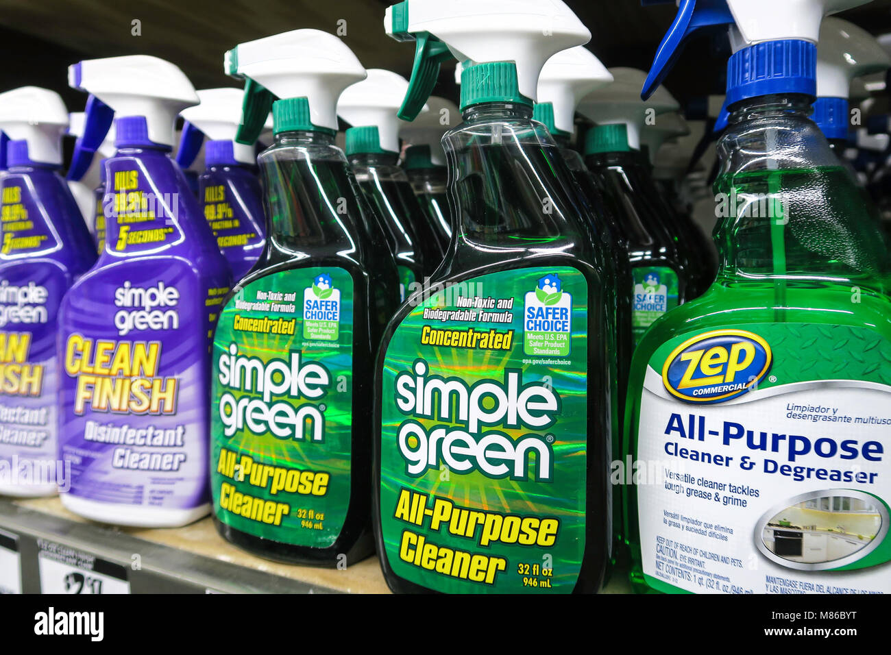 Home Depot Cleaning Products Store Display, NYC Stock Photo Alamy