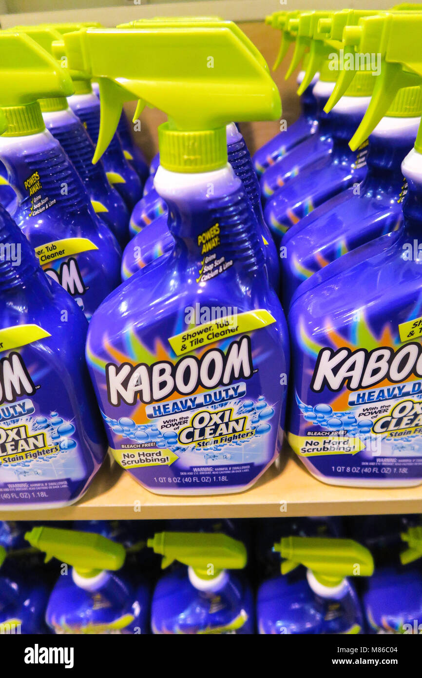 Home Depot Cleaning Products Store Display, NYC Stock Photo Alamy