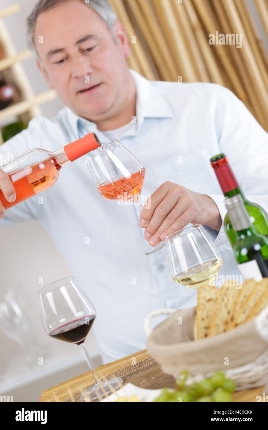man tasting wine Stock Photo - Alamy