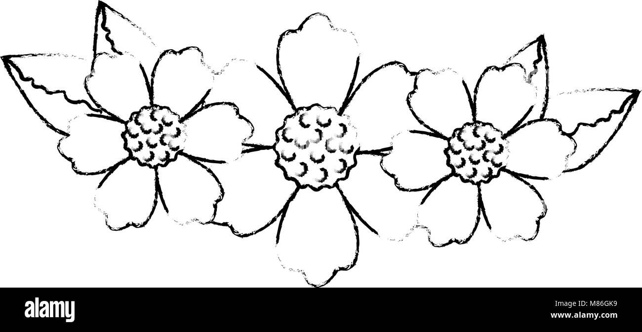 floral wreath crown frame vector illustration design Stock Vector Image ...