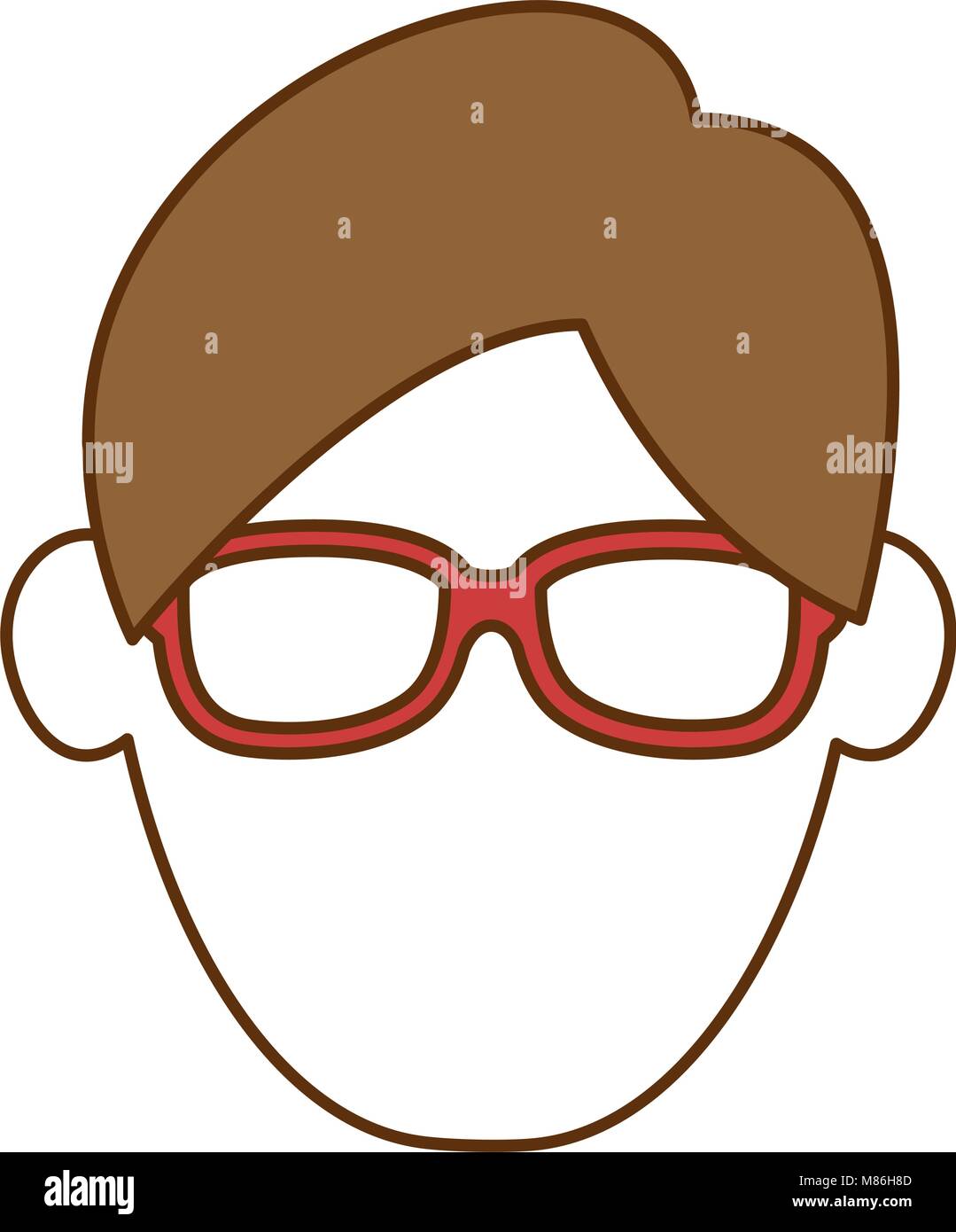 young man head avatar character Stock Vector Image & Art - Alamy