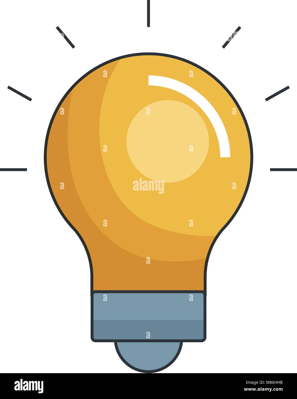 bulb light isolated icon Stock Vector Image & Art - Alamy