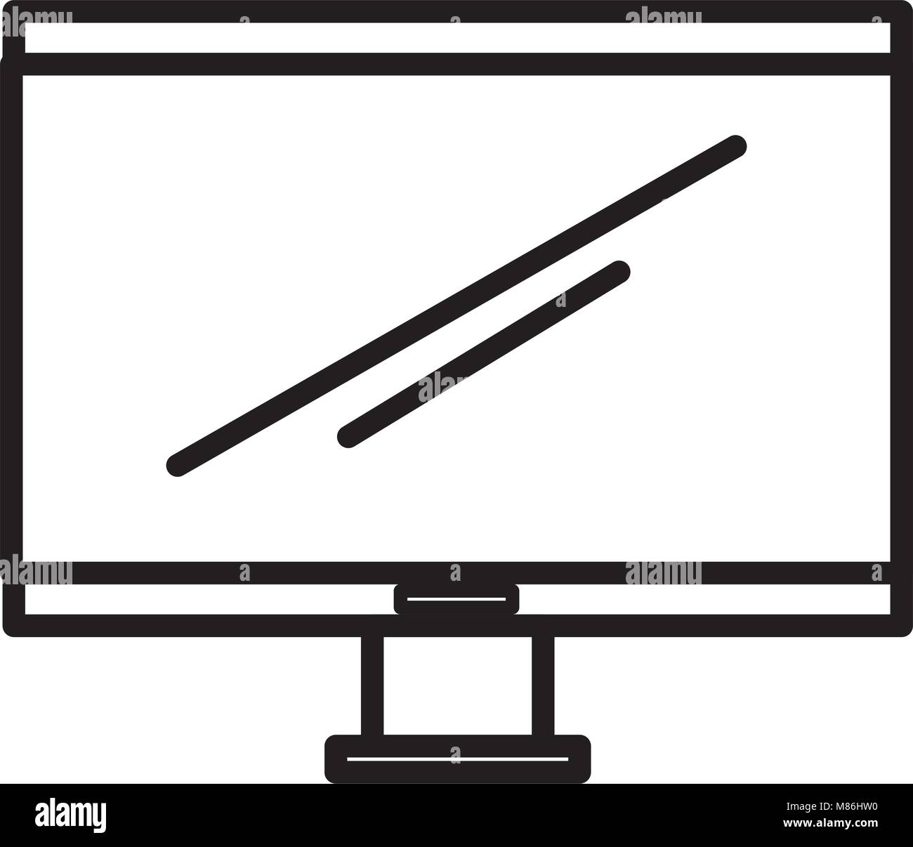 computer display isolated icon Stock Vector Image & Art - Alamy