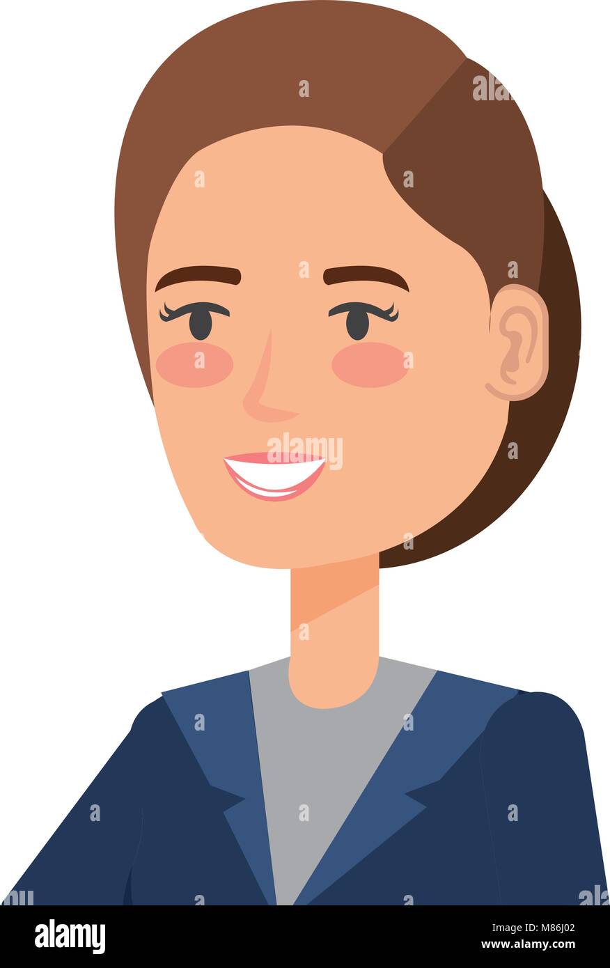 beautiful businesswoman avatar character Stock Vector Image & Art - Alamy