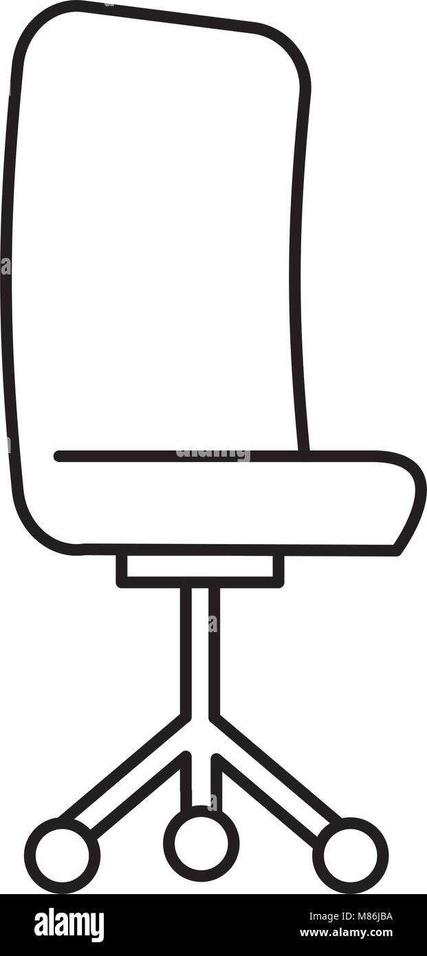 office chair isolated icon Stock Vector Image & Art - Alamy