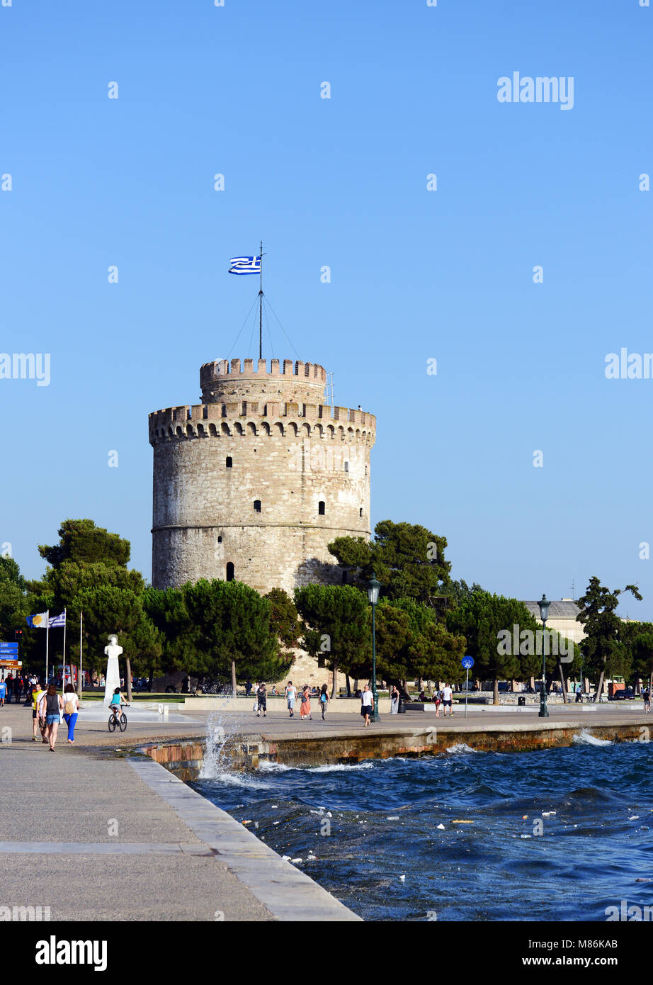 The White Tower of Thessaloniki Stock Photo Alamy