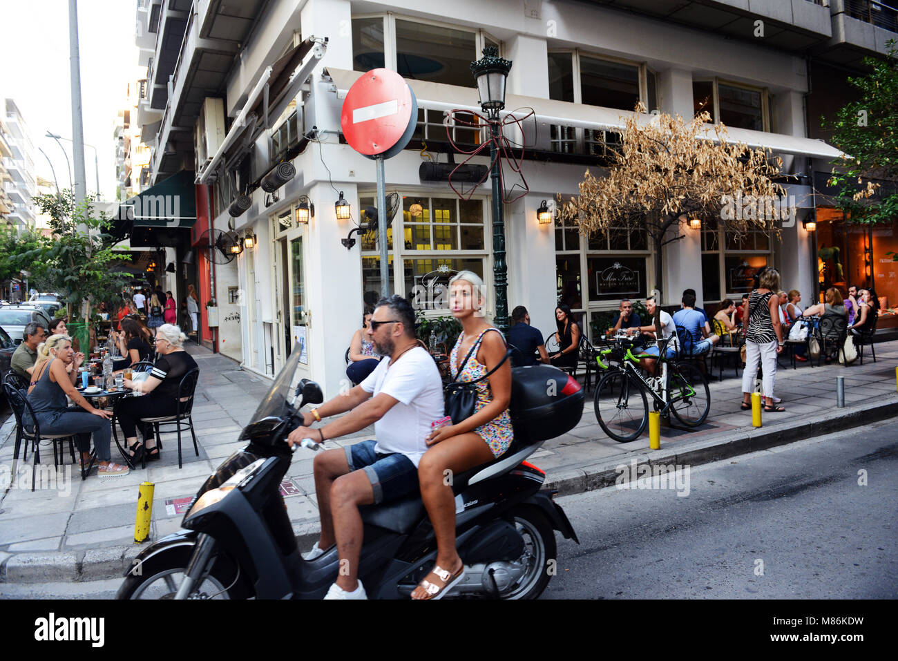 The vibrant city of Thessaloniki. Stock Photo