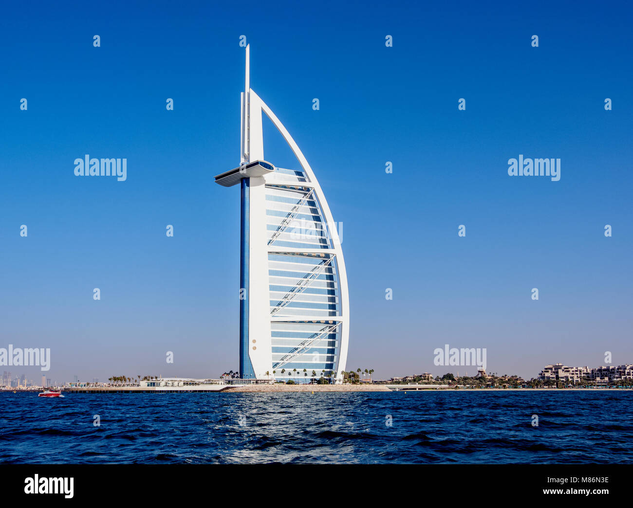 Burj Al Arab Luxury Hotel, Dubai, United Arab Emirates Stock Photo