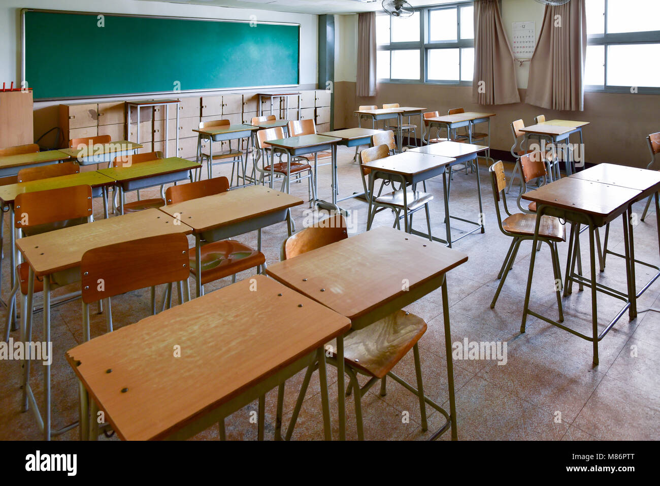Empty Class Room Of Elementary School Hi res Stock Photography And 