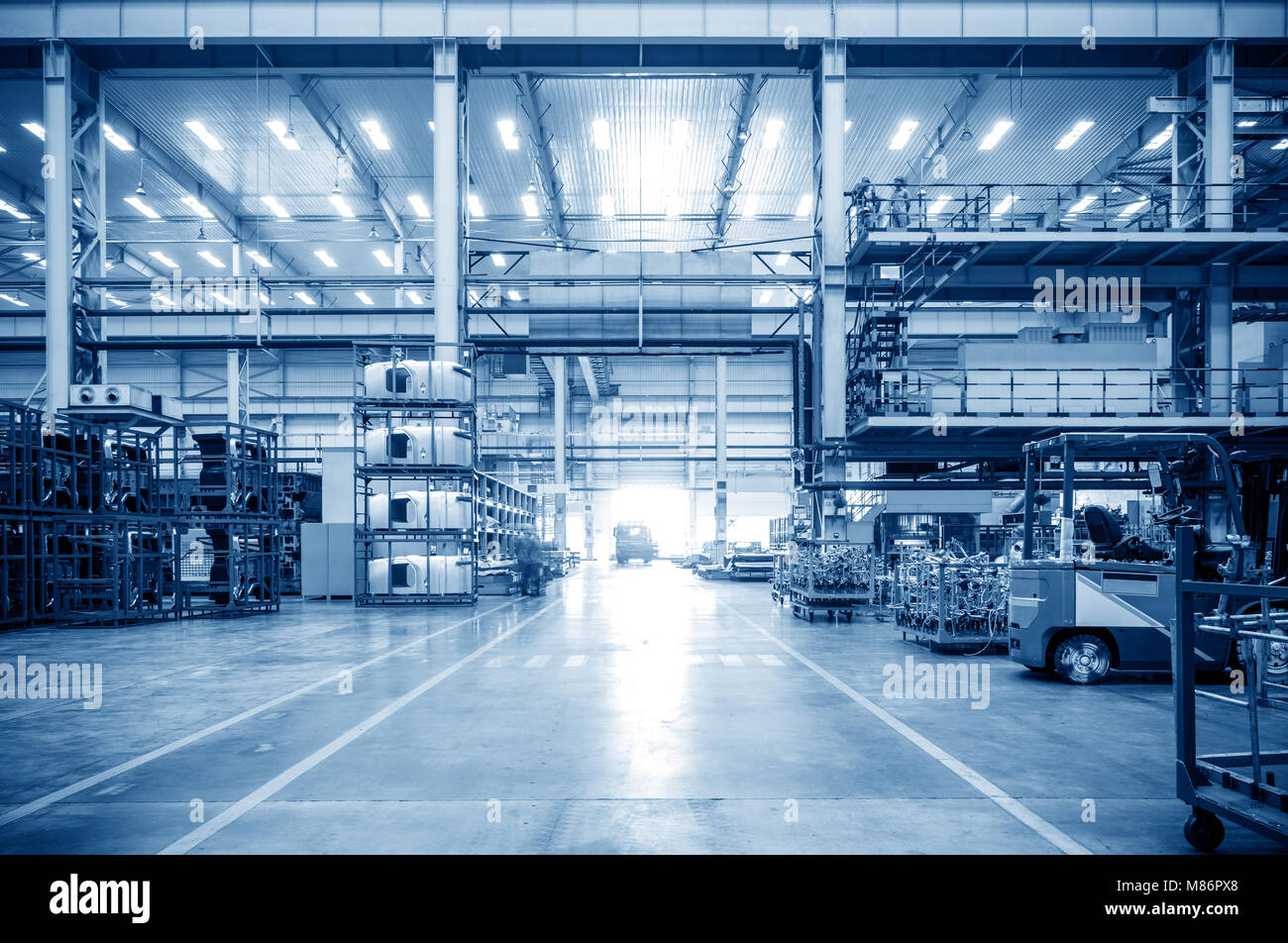 Production line of automobile industry production workshop Stock Photo ...
