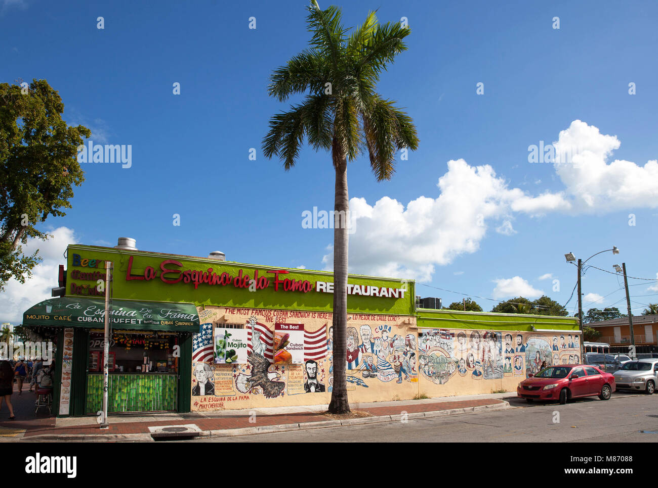 La Esquina de la fama Restaurant, Little Havana, Miami, Florida, USA. Stock Photo
