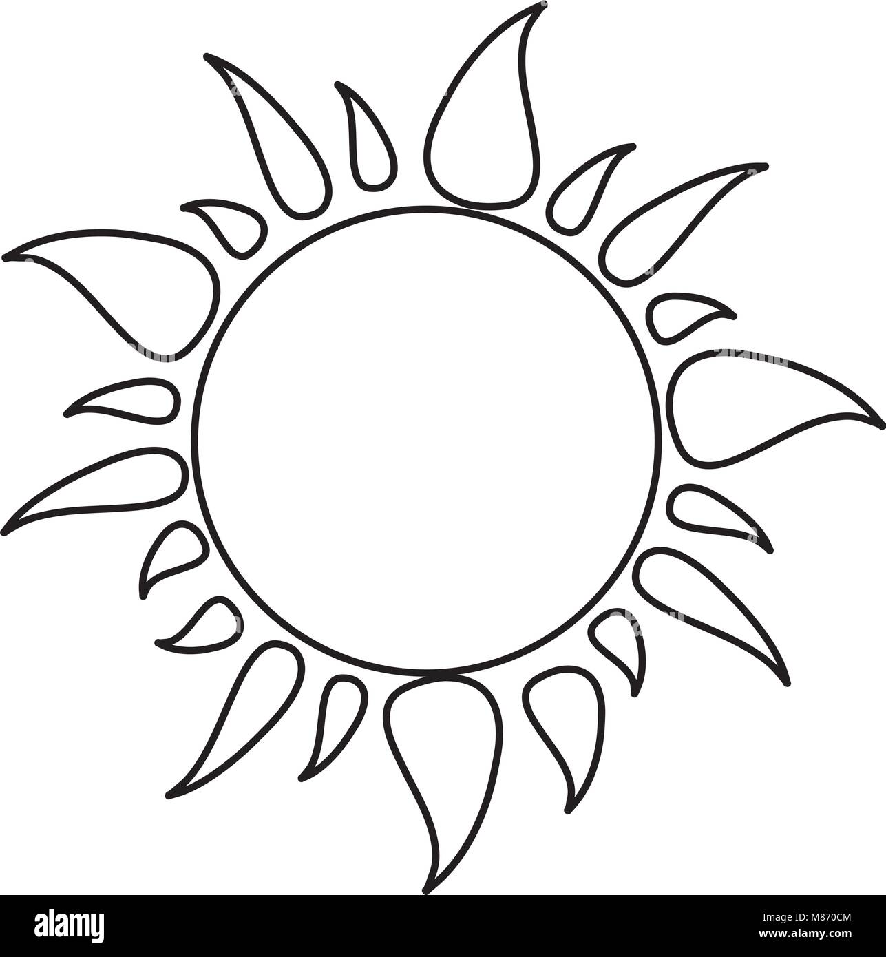 Hot Sun Clipart Black and White Stock Photos & Images - Alamy