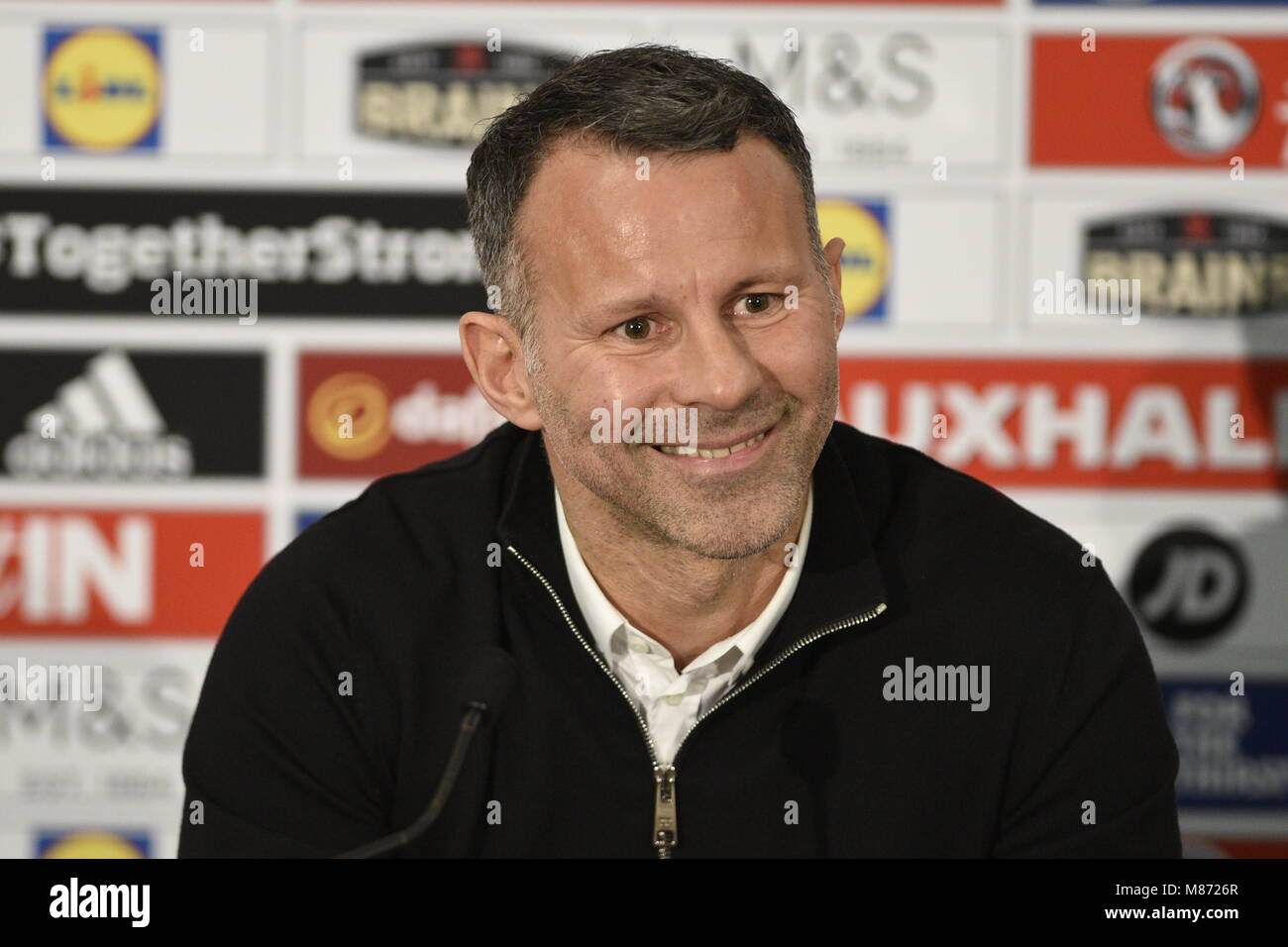 Wales National Football Team Press Conference - Ryan Giggs Stock Photo