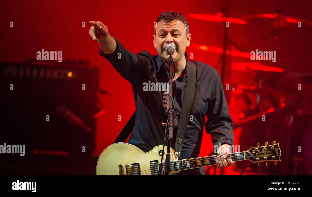 Manic Street Preachers Headlining Saturday Night on the Main Stage at Victorious Festival 2016; Southsea, Hampshire Stock Photo