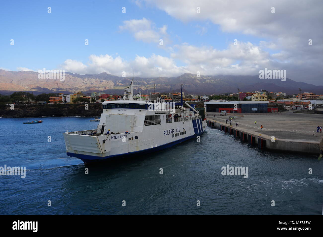 Port of Porto Novo, Ferry from Porto Novo to Mindelo, Santo Antao Island, Cape  Verde Stock Photo - Alamy