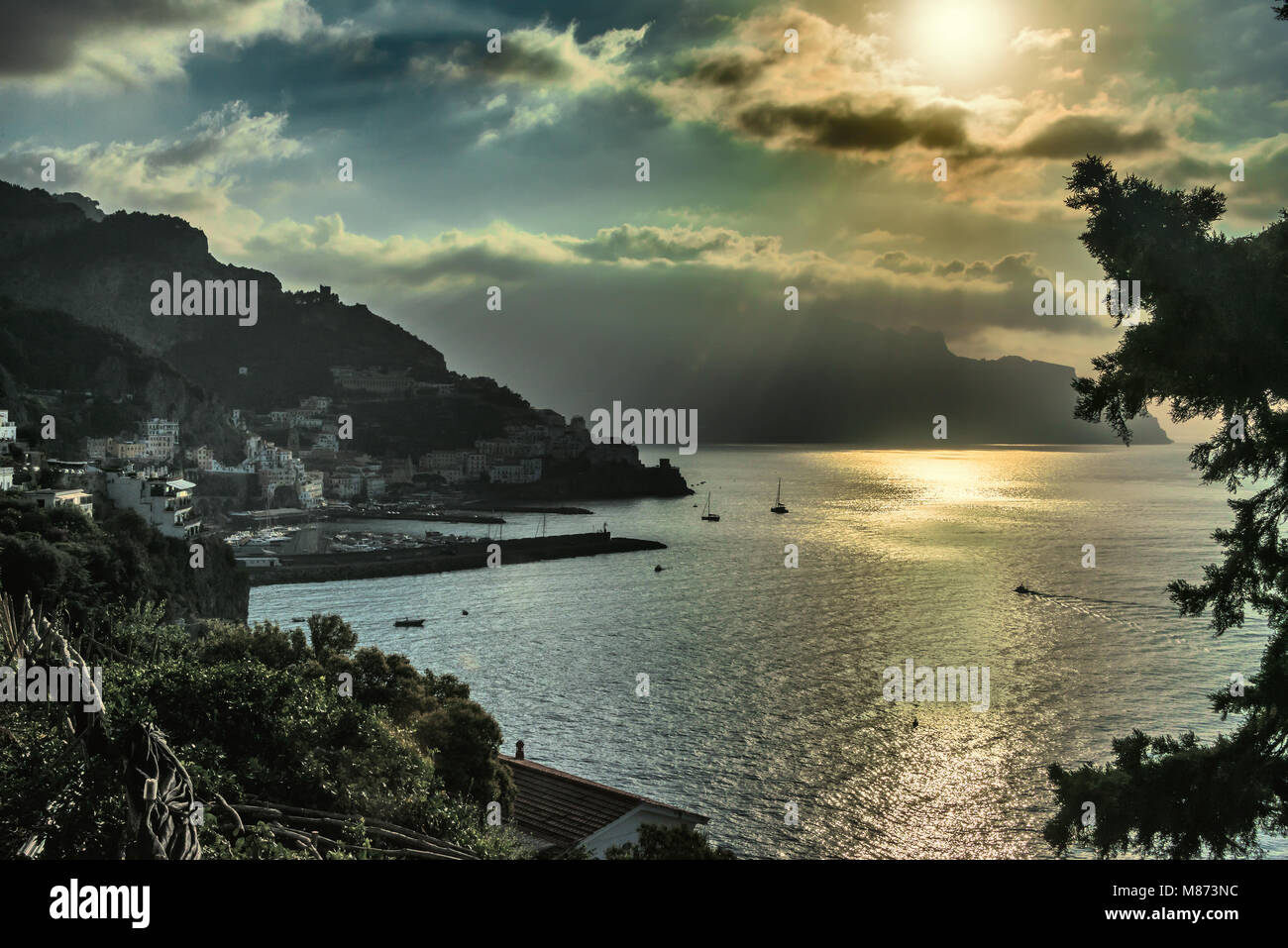 Amalfi und Amalfiküste Stock Photo