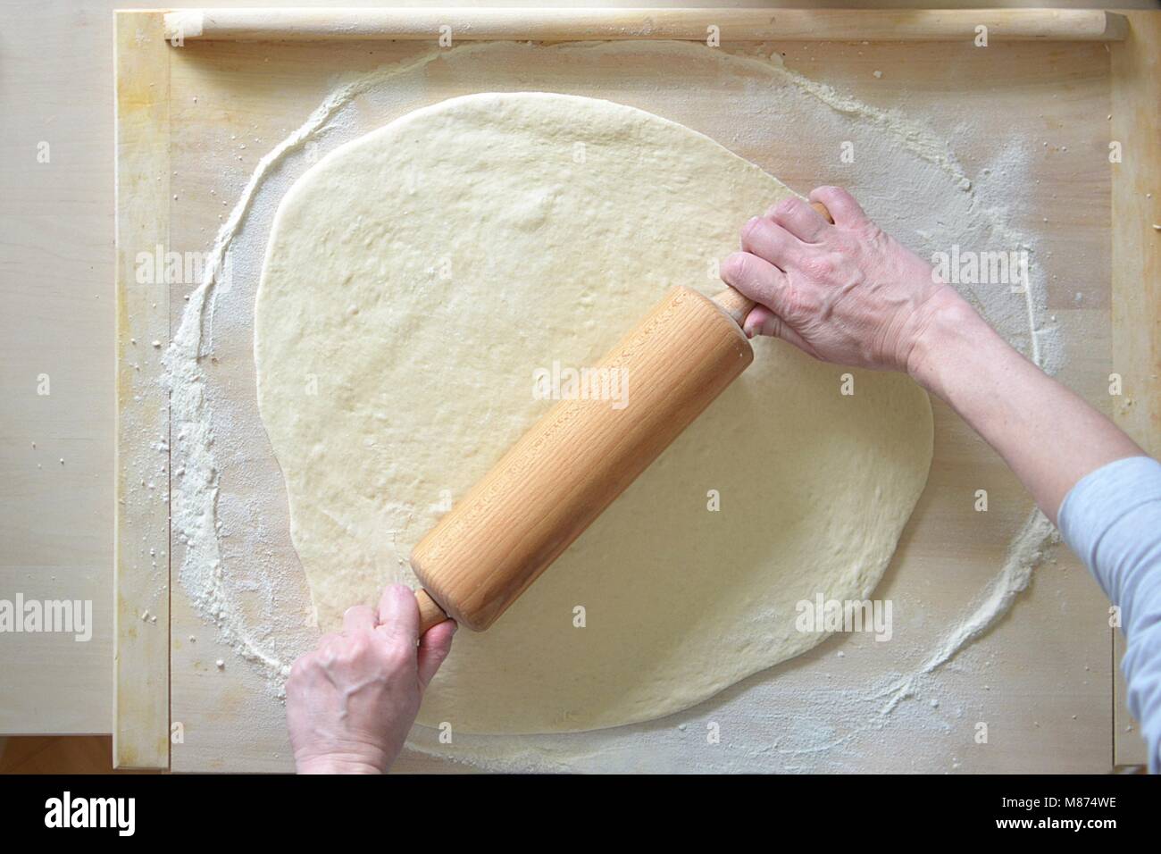 baking yeast cake with cocoa filling 12 baked cake Stock Photo Alamy
